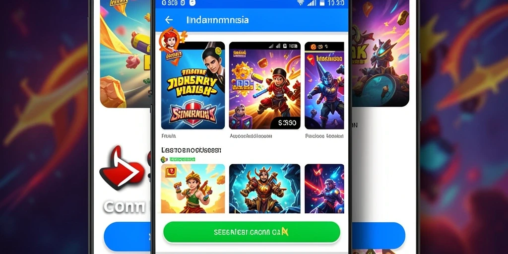 Tampilan antarmuka permainan yang menarik.
