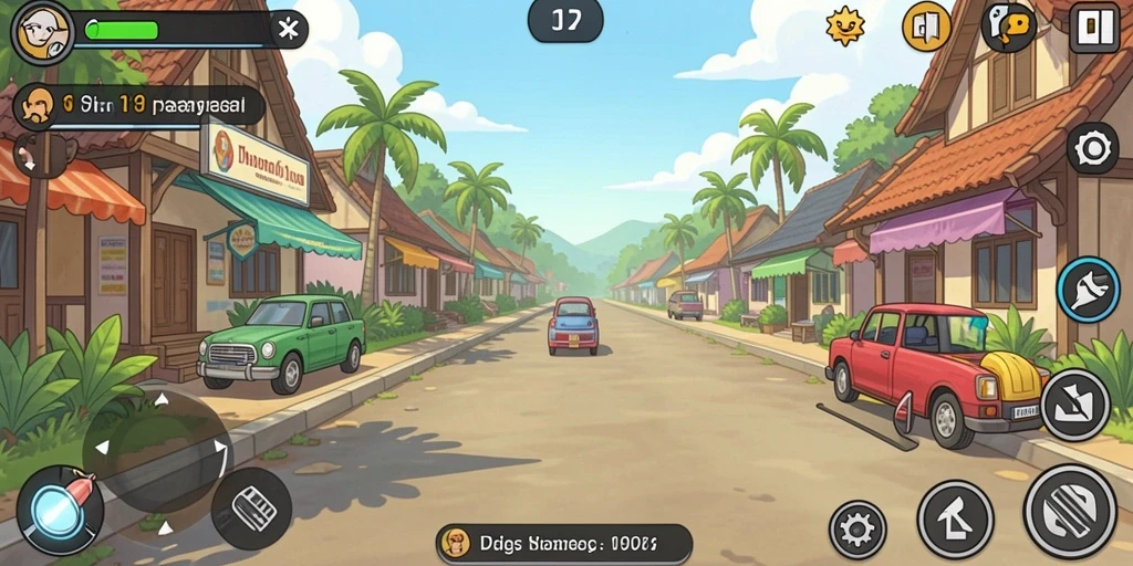 Screenshot menampilkan grafis yang menawan dan karakter yang menarik.
