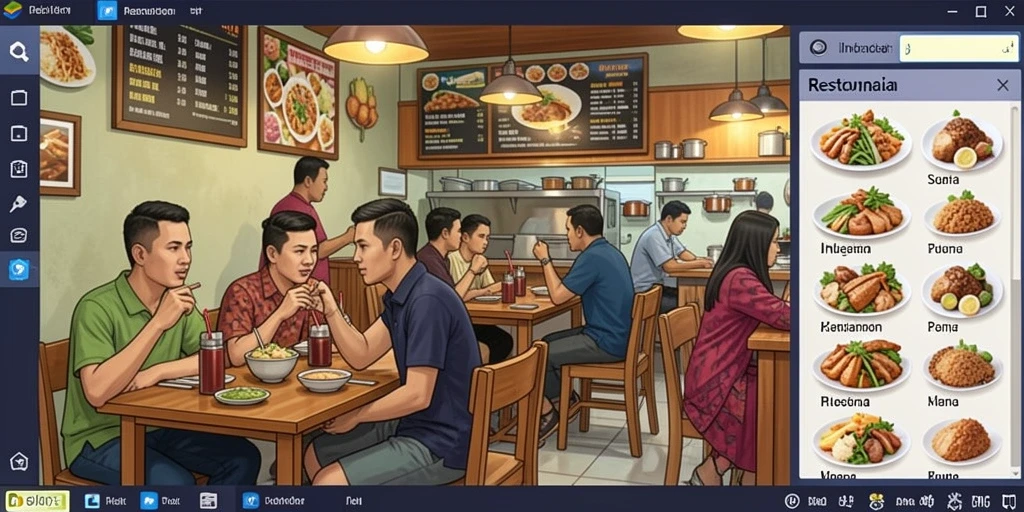 Tampilan awal game yang menarik dan informatif.