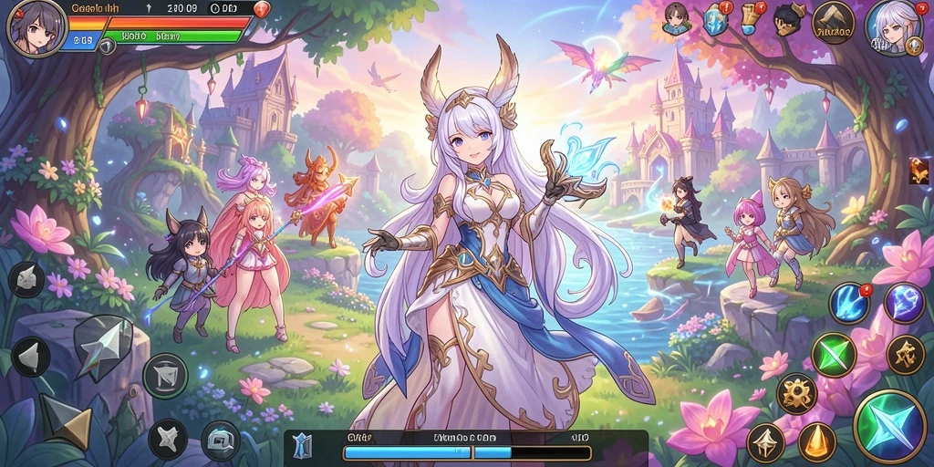 Tampilan awal game yang menarik dan dinamis.